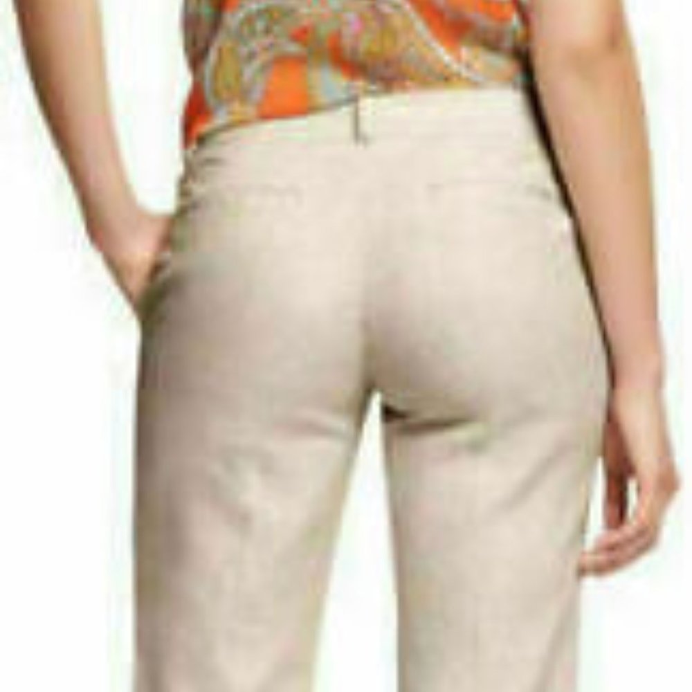 Banana Republic Jackson Fit Curved Flax Straight Leg Pant-Size 2R NWT